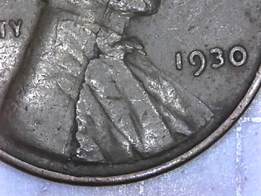 1930-Penny---PMD,-Lamination-Error-Or-Something-Else.